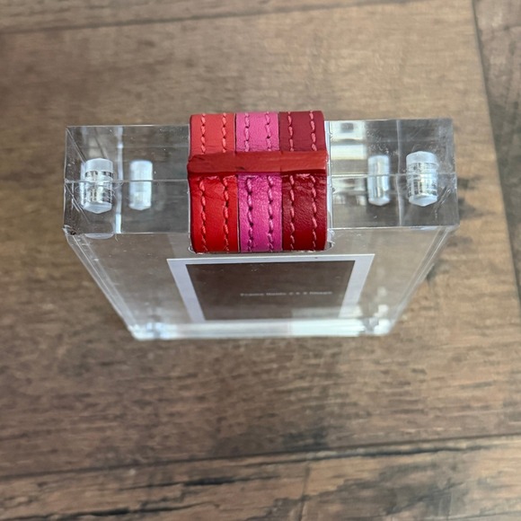 Coach Acrylic 2x3 Photo Frame with Leather Strap Handle - Picture 2 of 10